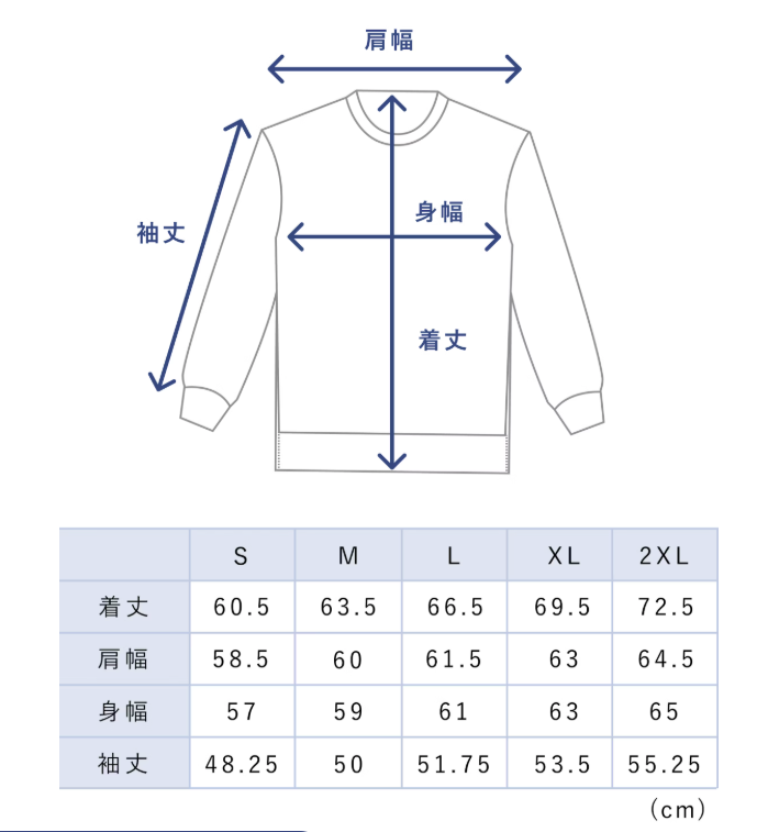 BAKUNE Ladiesサイズ表